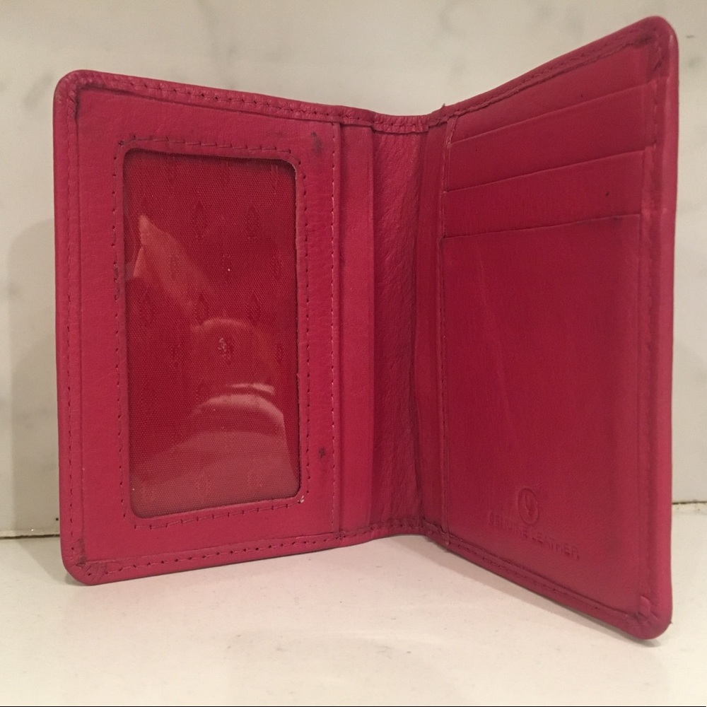 Pink Leather Bifold